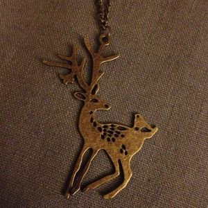 🍃 Antique bronze deer necklace 🍃