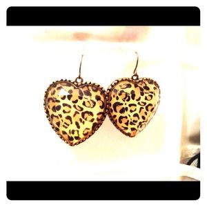 Betsy Johnson Leopard Earrings