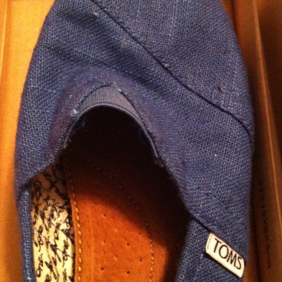 Brand new toms. Royal blue size 8.5