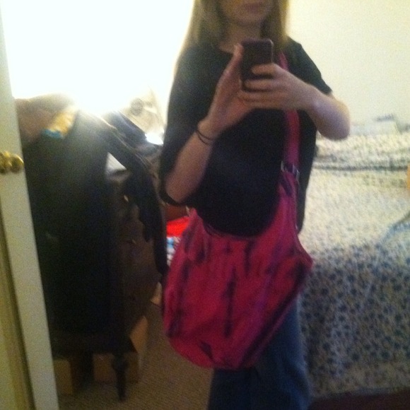 Large Fuchsia Tye Dyed Totally Boho Purse/Bag✌ - Picture 4 of 4