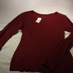 Maurice's NwT burgundy long sleeve t-shirt