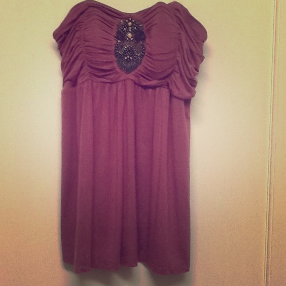 Strapless Beaded Top