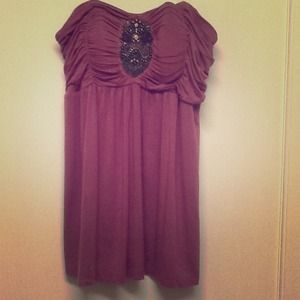 Strapless Beaded Top