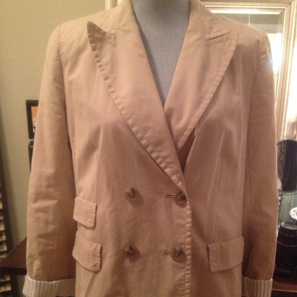 J. Crew cotton double breasted jacket