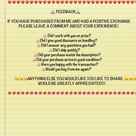 FEEDBACK!!