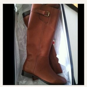 Leather riding boots