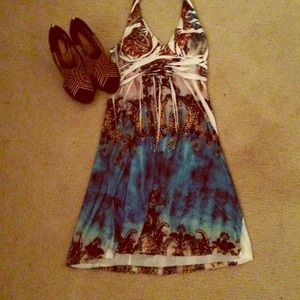 Saucy halter dress