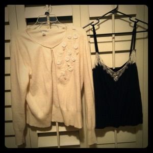 Banana republic winter white and cami bundle