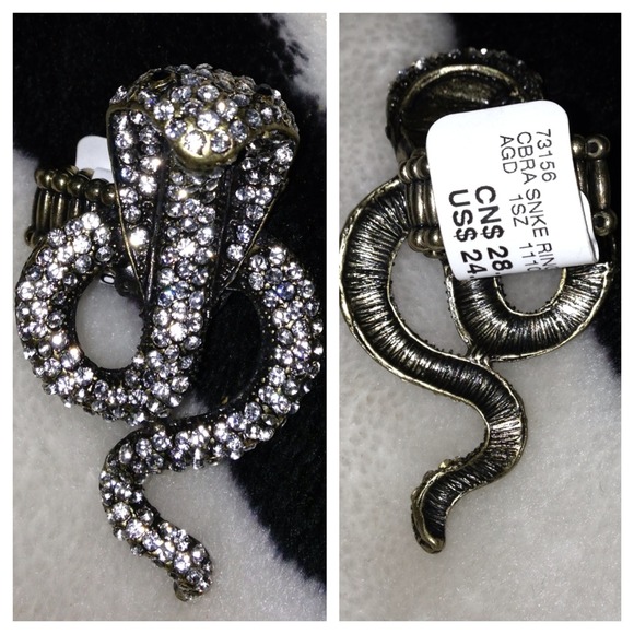 Bebe Large Snake Ring (fits any size)