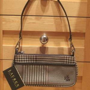 Small Ralph Lauren Houndstooth Purse