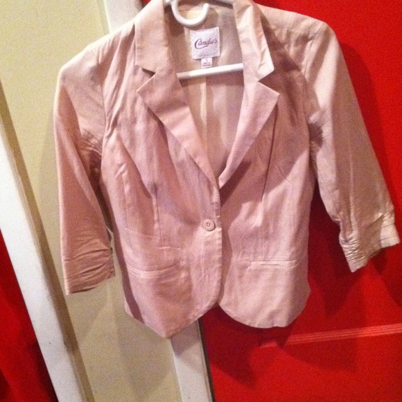 Candies light pink blazer size small