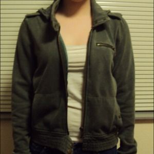 Hurley army green sweater