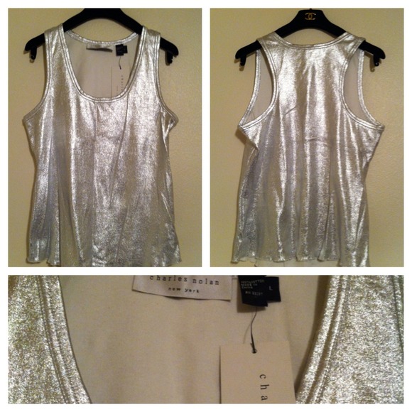 Charles Nolan Silver Tank Top