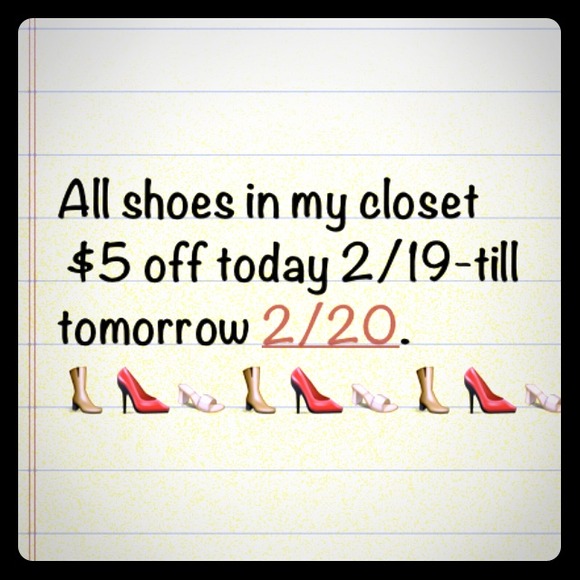 All shoes must go!!!