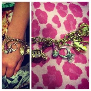 Juicy Couture Charm bracelet & all charms shown