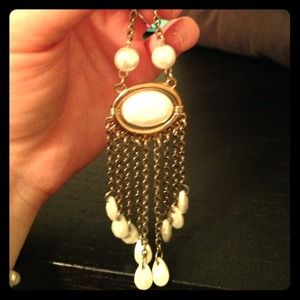 Classic Ivory Dangle Earrings