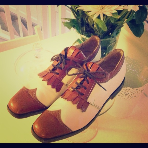 Vintage Shoes - Leather Oxford Shoes
