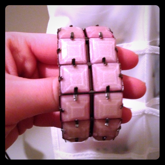 Lavender Square Beaded Cuff