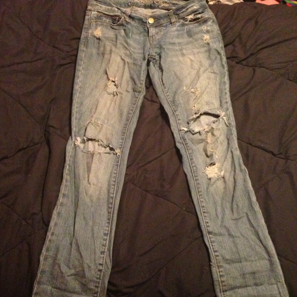 Destroyed skinny jeans