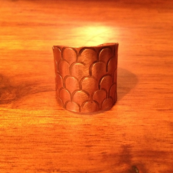 Sold-  Hand Hammered Copper Tobacco Ring