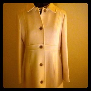 J. Crew wool ivory coat