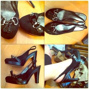 Nine West tasseled sling backs. Size 9.5.