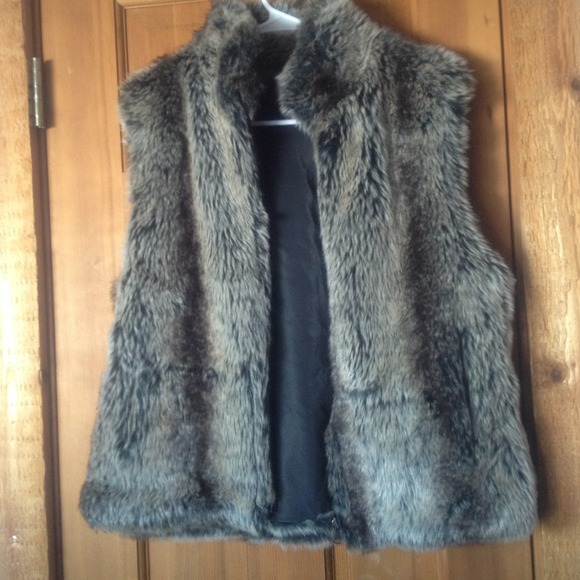 Faux fur vest