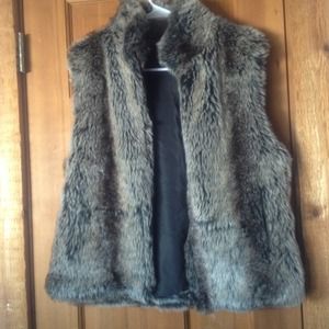 Faux fur vest