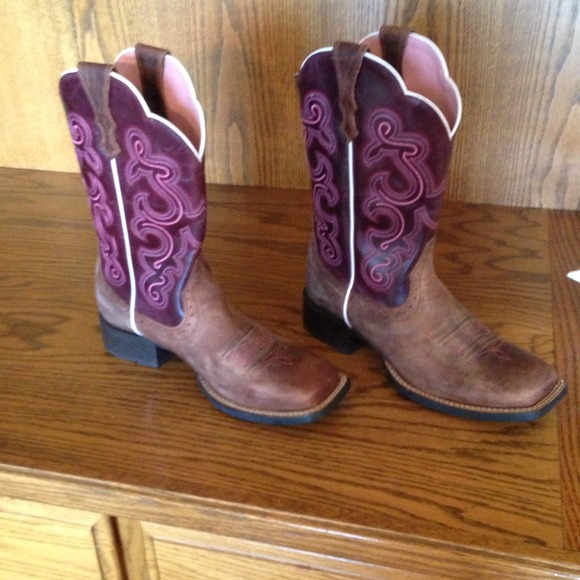Ariat cowboy boots. Never even worn outside.
