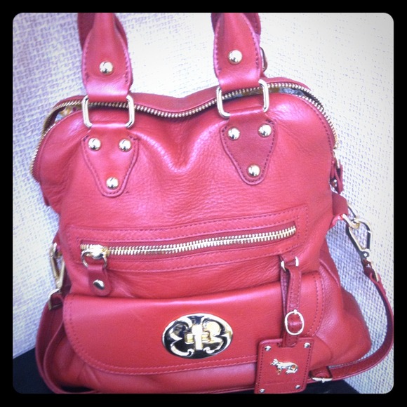 Stunning red Emma Fox tote!