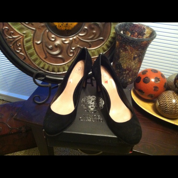 Suede pumps/black