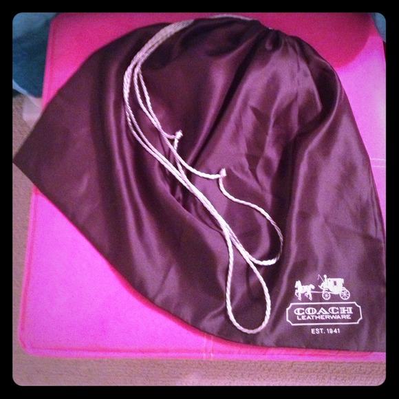 Coach drawstring bag