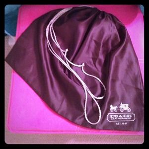 Coach drawstring bag