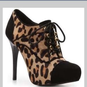 Fergie Leopard Booties. NWOT