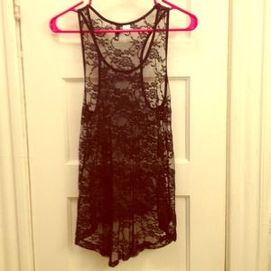 🎁❤️BUNDLED❤️🎁Lacy, sheer, high-low racerback