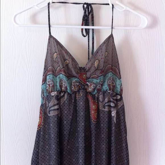 Halter style maxi dress