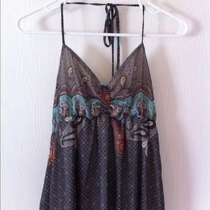 Halter style maxi dress