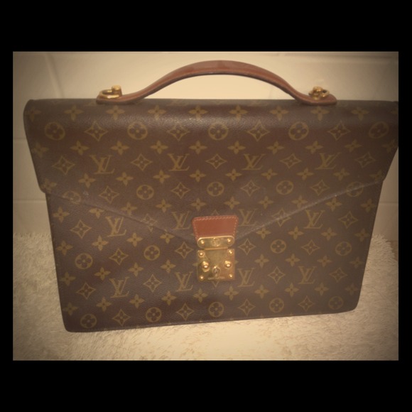 Authentic Louis Vuitton slim briefcase