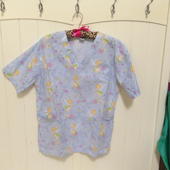 Used Small Tinker Bell, Finding Nemo scrubs