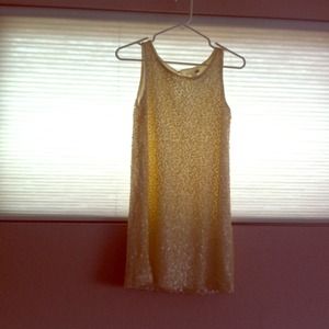 ❤BOGO❤ Off White Sequin Shift Dress