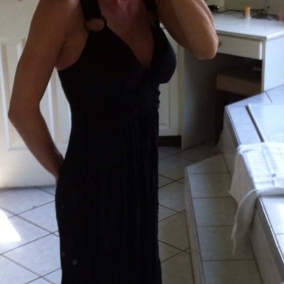 SOLD🌟🌟PARTY SALE💖Super Cute Black Summer Dress - Picture 3 of 4