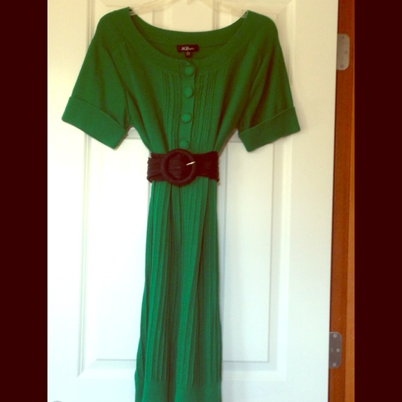 🔴SOLD🔴🌳Green Knit Dress🌳
