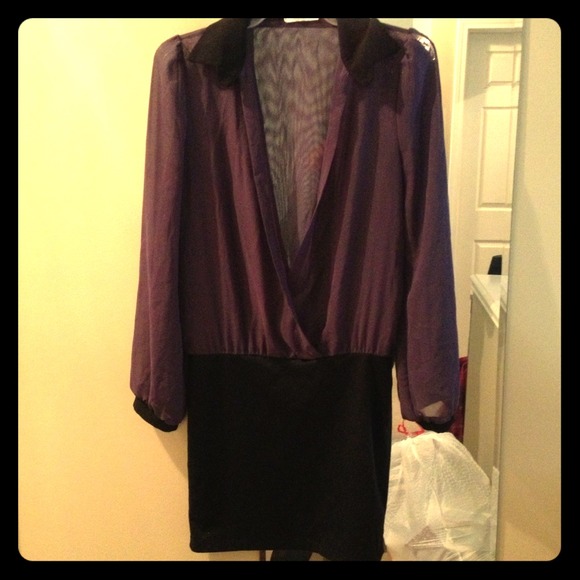 Black and purple dress - Picture 1 of 1