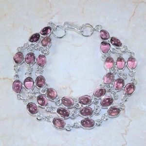 Sterling Silver Amethyst Bracelet