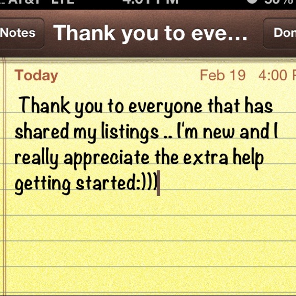 Thanks to everyone for sharing my listings :))