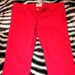 Aeropostale Red Skinny Pants