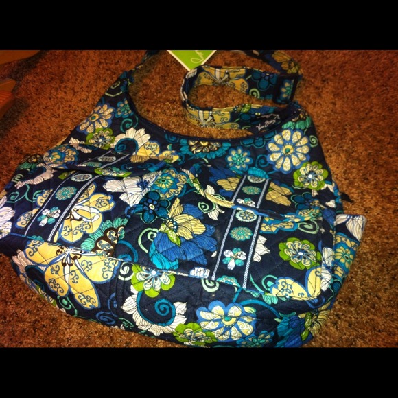 Vera Bradley Mod Floral Blue Cargo Sling