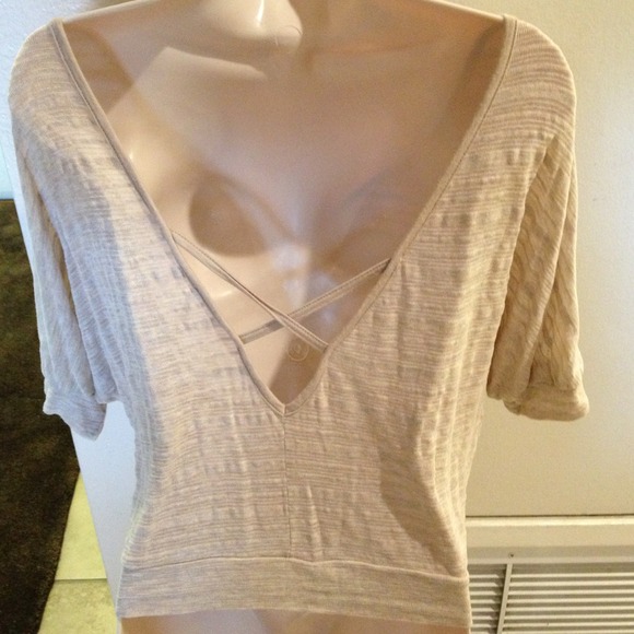 "Sold" Beige Top - Picture 2 of 2