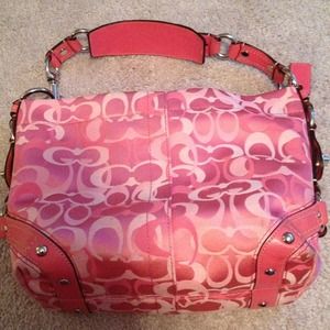 RESERVED!!! Authentic! Coach pink Carly bag