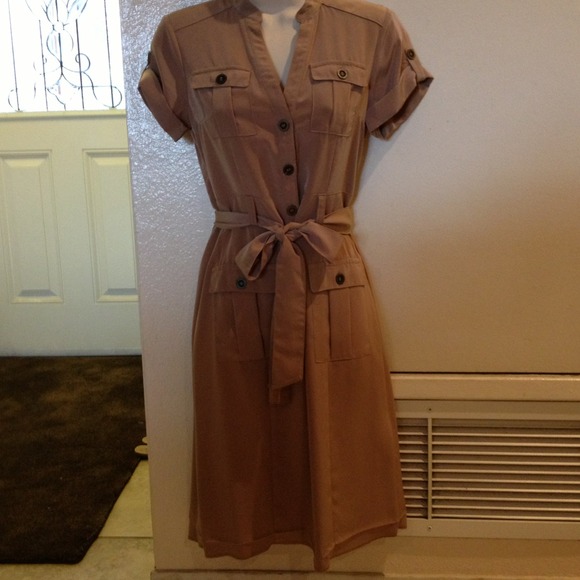 "SOLD" Button Down Shirt Dress